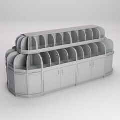 Комплект стеллажей КЭНДИ №6, Серый