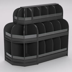 Комплект стеллажей КЭНДИ №7, Черный