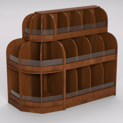 Комплект стеллажей КЭНДИ №7, Орех