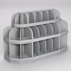 Комплект стеллажей КЭНДИ №8, Серый