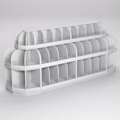 Комплект стеллажей КЭНДИ №9, Белый