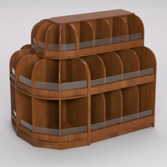 Комплект стеллажей КЭНДИ №10, Орех