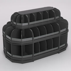 Комплект стеллажей КЭНДИ №11, Черный