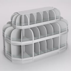 Комплект стеллажей КЭНДИ №11, Серый