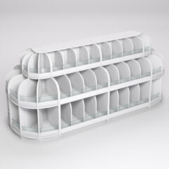 Комплект стеллажей КЭНДИ №12, Белый