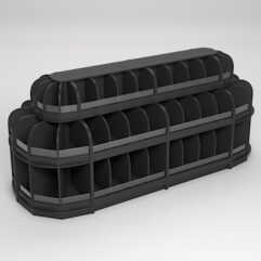 Комплект стеллажей КЭНДИ №12, Черный