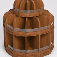 Комплект стеллажей КЭНДИ №14, Орех