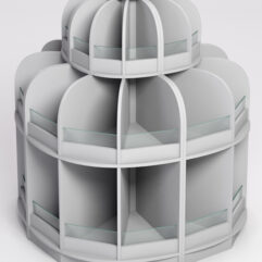 Комплект стеллажей КЭНДИ №14, Серый