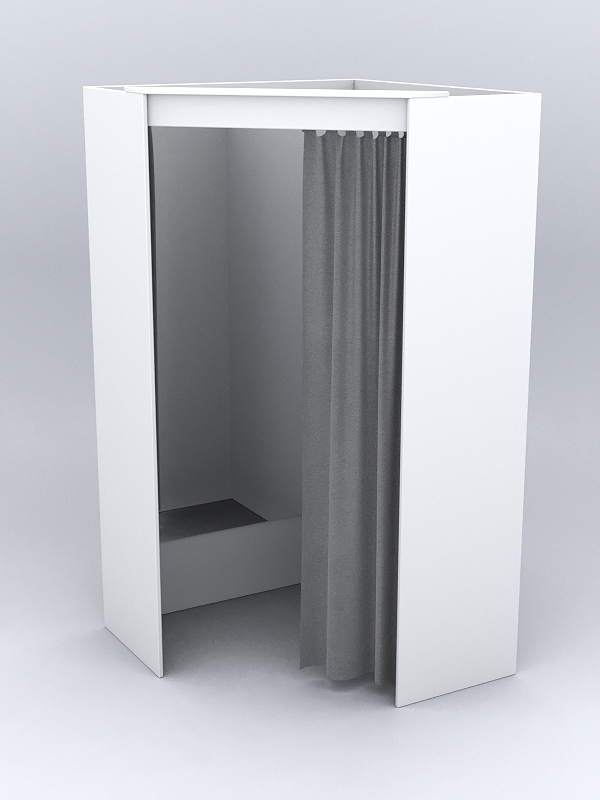 Примерочная из ДСП №2Б, Белый