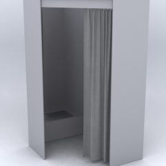 Примерочная из ДСП №2Б, Серый