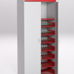 Стеллаж для сигарет ТАБАК №1, Серый и Красный