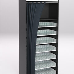 Стеллаж для сигарет ТАБАК №3, Черный с белым