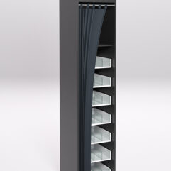 Стеллаж для сигарет ТАБАК №3-450, Черный с белым