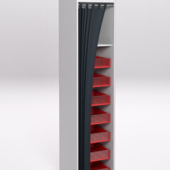 Стеллаж для сигарет ТАБАК №3-450, Серый и Красный