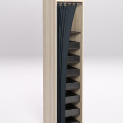 Стеллаж для сигарет ТАБАК №3-450, Дуб Сонома и Дуб Венге