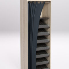 Стеллаж для сигарет ТАБАК №4-700, Дуб Сонома и Дуб Венге