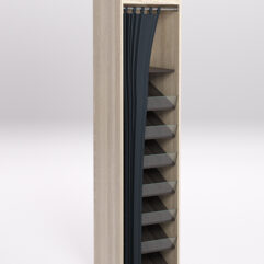 Стеллаж для сигарет ТАБАК №4-450, Дуб Сонома и Дуб Венге