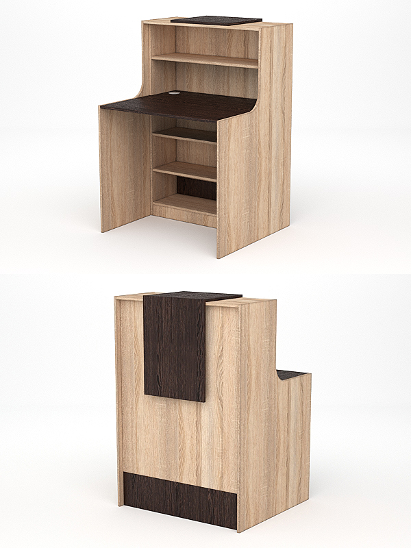 Ресепшн СТАЙЛ №1А, Дуб Сонома + Дуб Венге