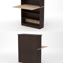 Модуль с царгой и столешницей СТАЙЛ №1А, Дуб Венге и Дуб Сонома