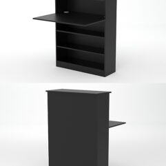 Модуль с царгой и столешницей СТАЙЛ №1А, Черный