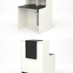 Ресепшн СТАЙЛ №1Б, Белый и Черный