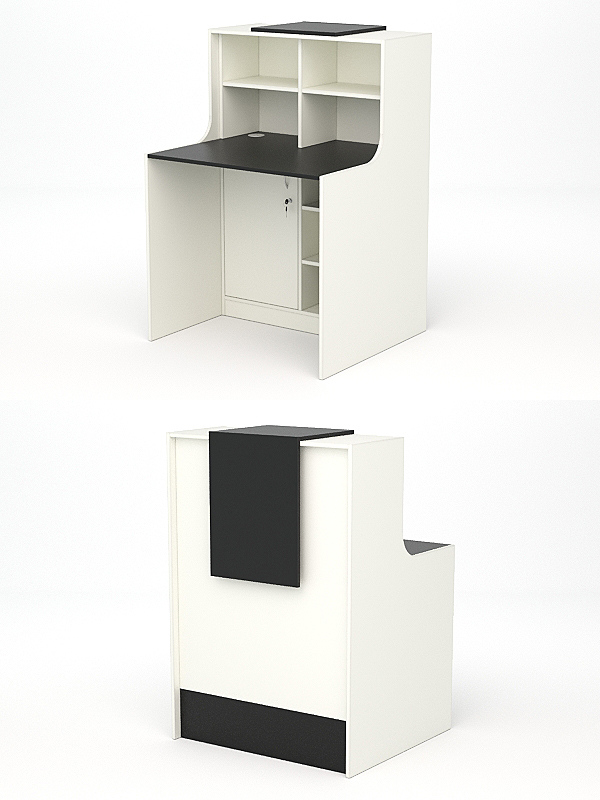 Ресепшн СТАЙЛ №1Б, Белый и Черный