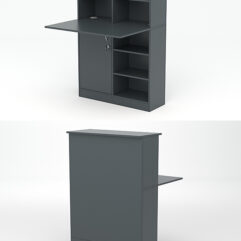 Модуль с царгой и столешницей СТАЙЛ №1Б, Темно-Серый