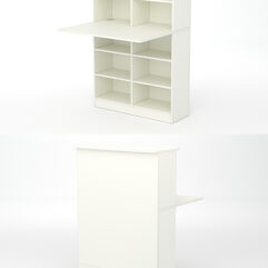 Модуль с царгой и столешницей СТАЙЛ №1В, Белый