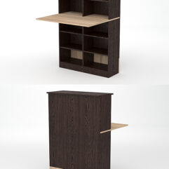 Модуль с царгой и столешницей СТАЙЛ №1В, Дуб Венге и Дуб Сонома