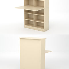 Модуль с царгой и столешницей СТАЙЛ №1В, Крем Вайс