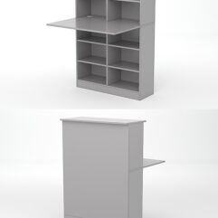 Модуль с царгой и столешницей СТАЙЛ №1В, Серый