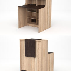 Ресепшн СТАЙЛ №1В, Дуб Сонома + Дуб Венге