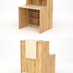 Ресепшн СТАЙЛ №1В, Дуб Золотистый и Крем Вайс U1148-U2236