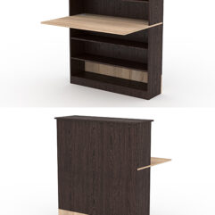 Модуль с царгой и столешницей СТАЙЛ №2А, Дуб Венге и Дуб Сонома