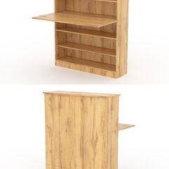 Модуль с царгой и столешницей СТАЙЛ №2А, Дуб Золотистый