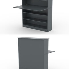 Модуль с царгой и столешницей СТАЙЛ №2А, Темно-Серый