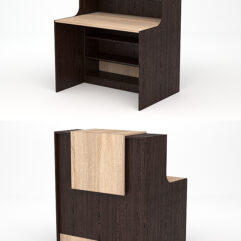 Ресепшн СТАЙЛ №2А, Дуб Венге и Дуб Сонома