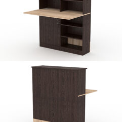 Модуль с царгой и столешницей СТАЙЛ №2Б, Дуб Венге и Дуб Сонома