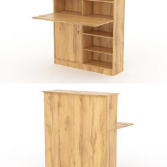 Модуль с царгой и столешницей СТАЙЛ №2Б, Дуб Золотистый