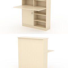 Модуль с царгой и столешницей СТАЙЛ №2Б, Крем Вайс