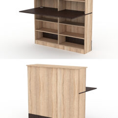 Модуль с царгой и столешницей СТАЙЛ №3А, Дуб Сонома + Дуб Венге