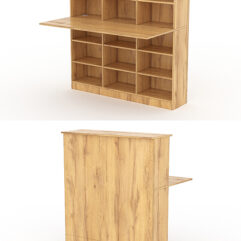 Модуль с царгой и столешницей СТАЙЛ №3Б, Дуб Золотистый