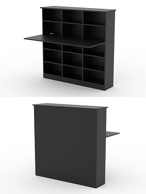 Модуль с царгой и столешницей СТАЙЛ №3Б, Черный