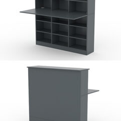 Модуль с царгой и столешницей СТАЙЛ №3Б, Темно-Серый