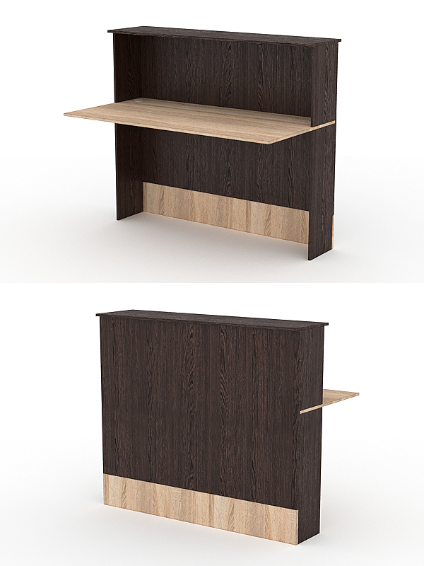 Модуль с царгой и столешницей СТАЙЛ №4А, Дуб Венге и Дуб Сонома