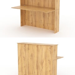 Модуль с царгой и столешницей СТАЙЛ №4А, Дуб Золотистый