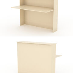 Модуль с царгой и столешницей СТАЙЛ №4А, Крем Вайс