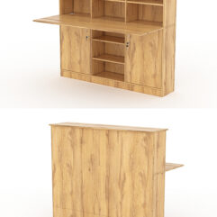 Модуль с царгой и столешницей СТАЙЛ №4Б, Дуб Золотистый