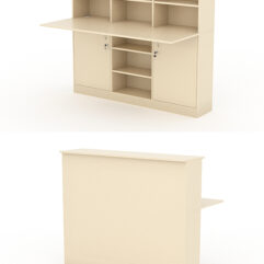 Модуль с царгой и столешницей СТАЙЛ №4Б, Крем Вайс