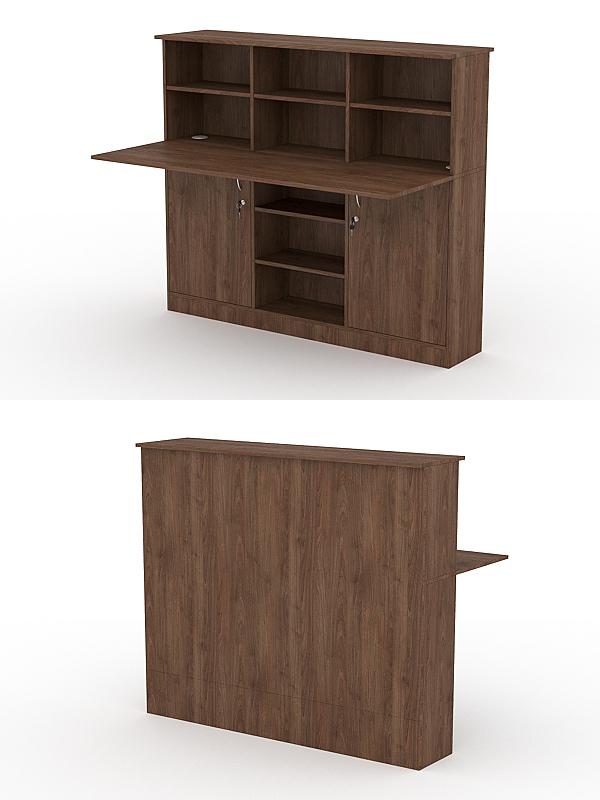 Модуль с царгой и столешницей СТАЙЛ №4Б, Орех